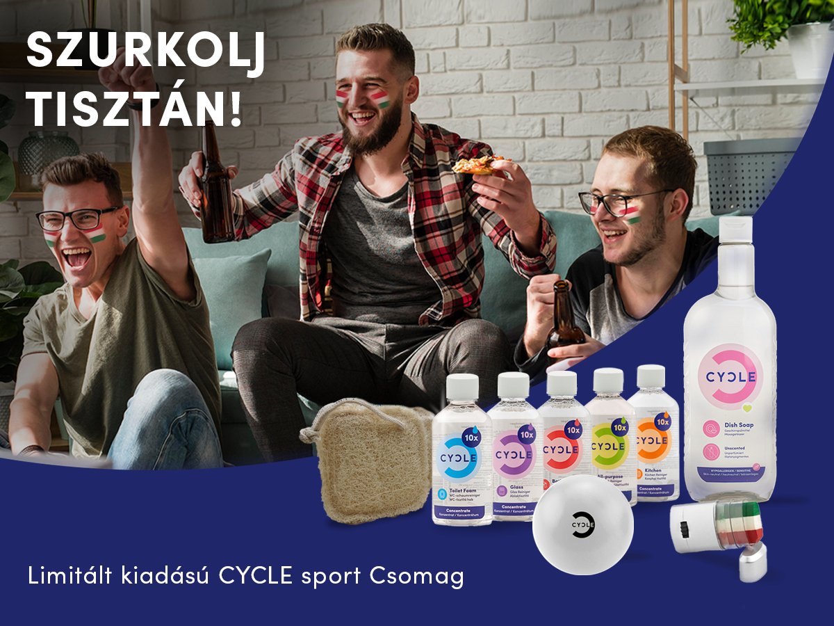 Szurkolj tisztán! - CYCLE Sport csomag - CYCLE Öko tisztítószerek