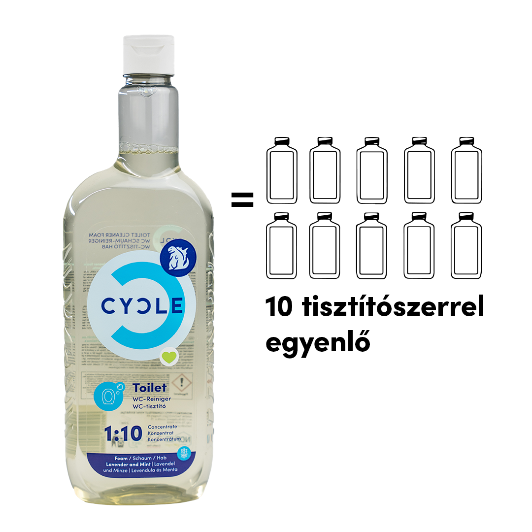 WC-tisztító hab 10X Koncentrátum 500ml