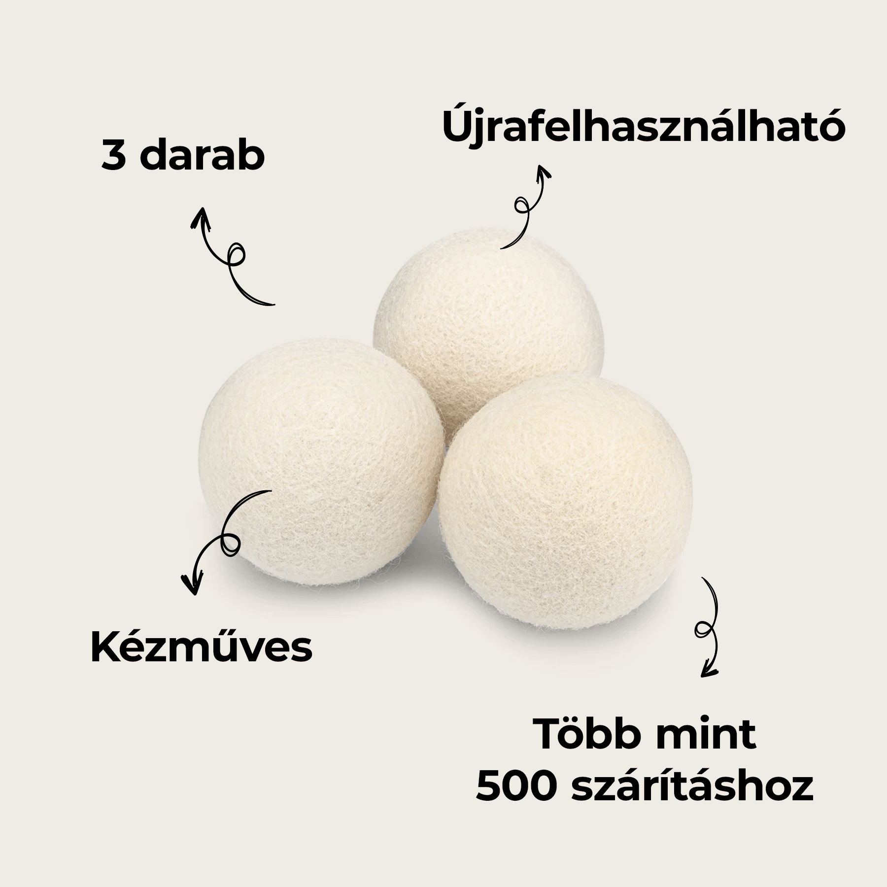 Tiszta gyapjú szárítólabdák - OTHER