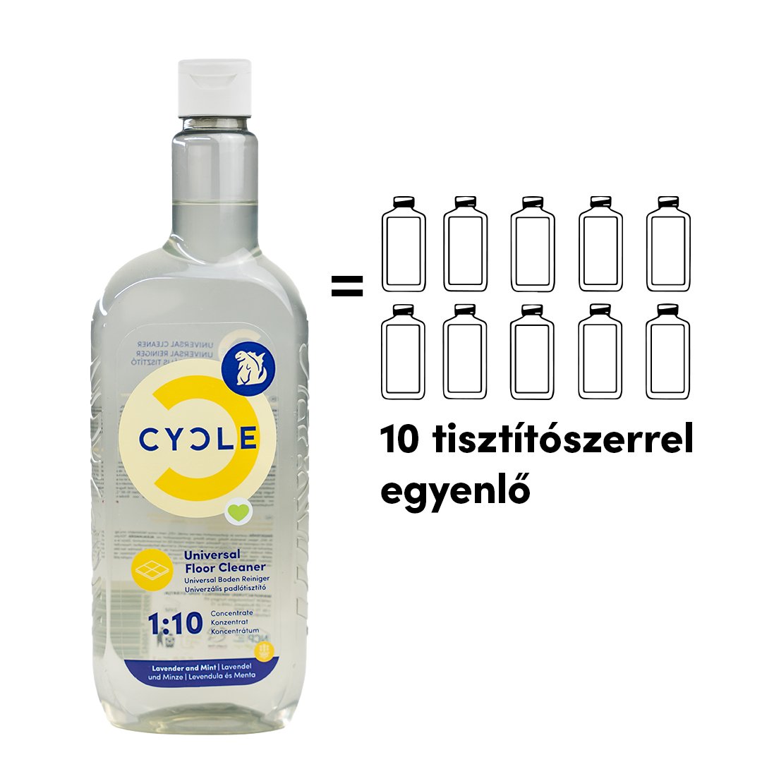 Univerzális padlótisztító 10X Koncentrátum 500ml - Refill 500ml